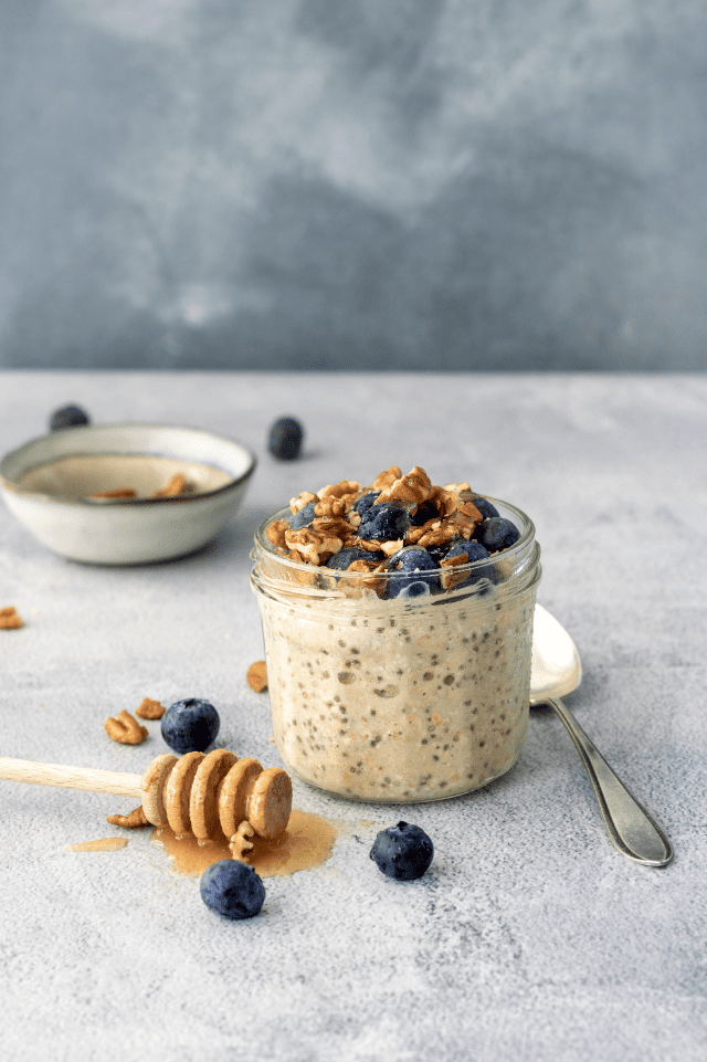 Overnight oats met noten & fruit