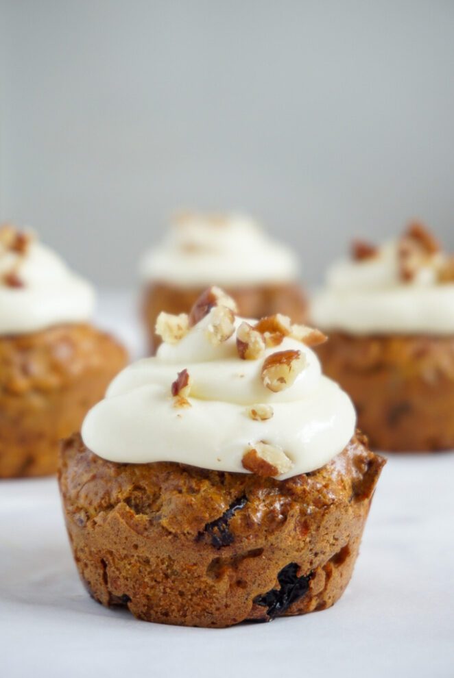 Gezondere glutenvrije carrotcake muffins