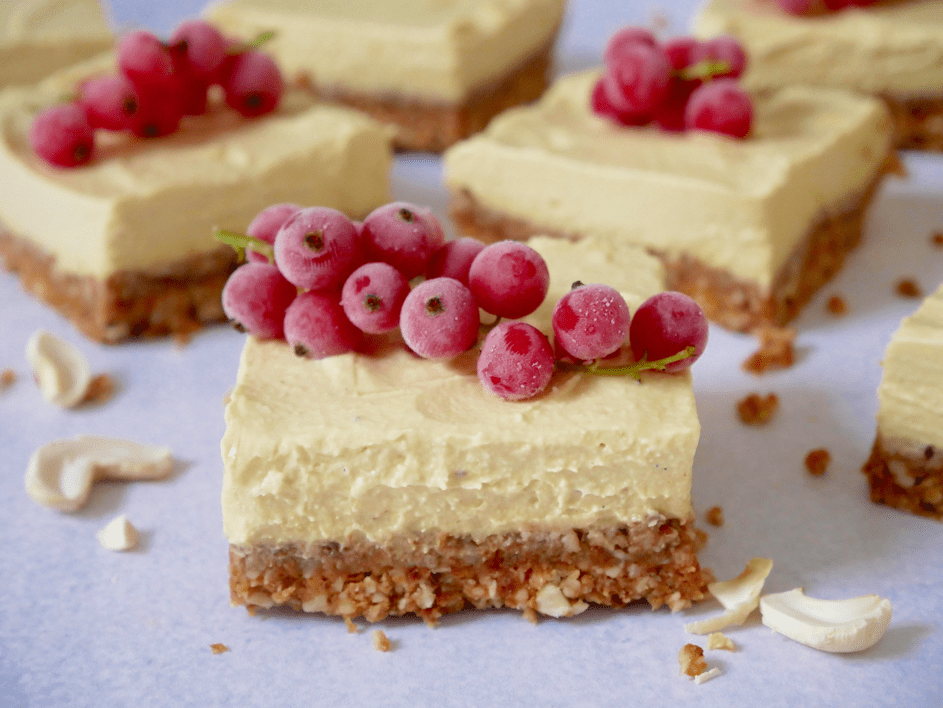 Gezonde kokos-cashew cheesecake