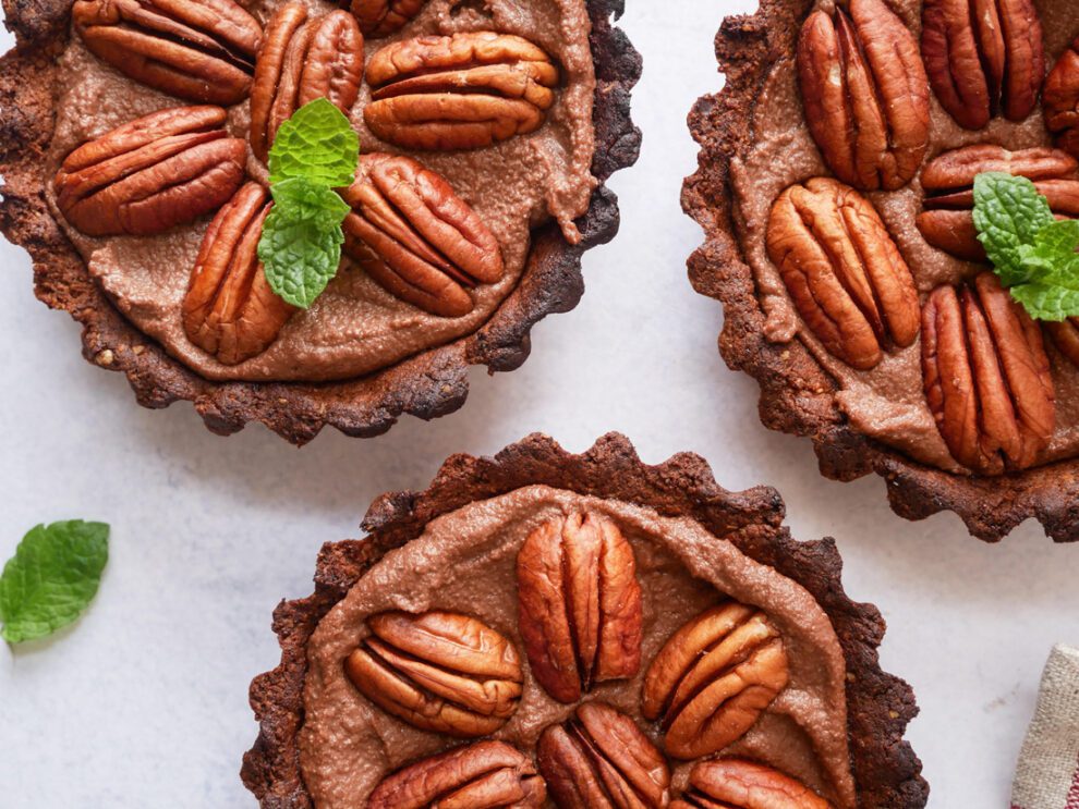 Gezonde choco tartelettes met pecannoten