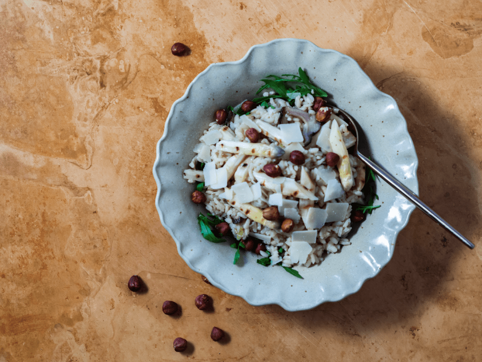 Risotto met witte asperges